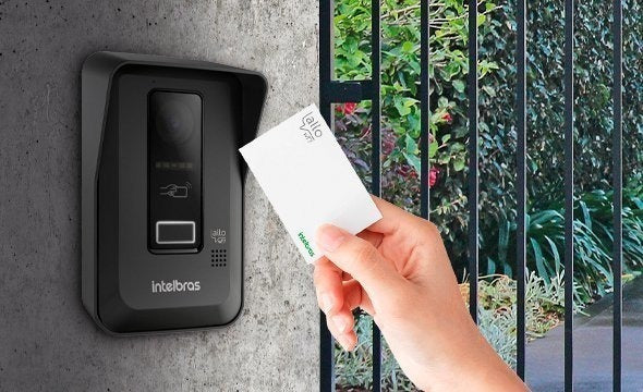 Kit Vídeo Porteiro Wifi Allo Wt7 Lite Com Fechadura Elétrica