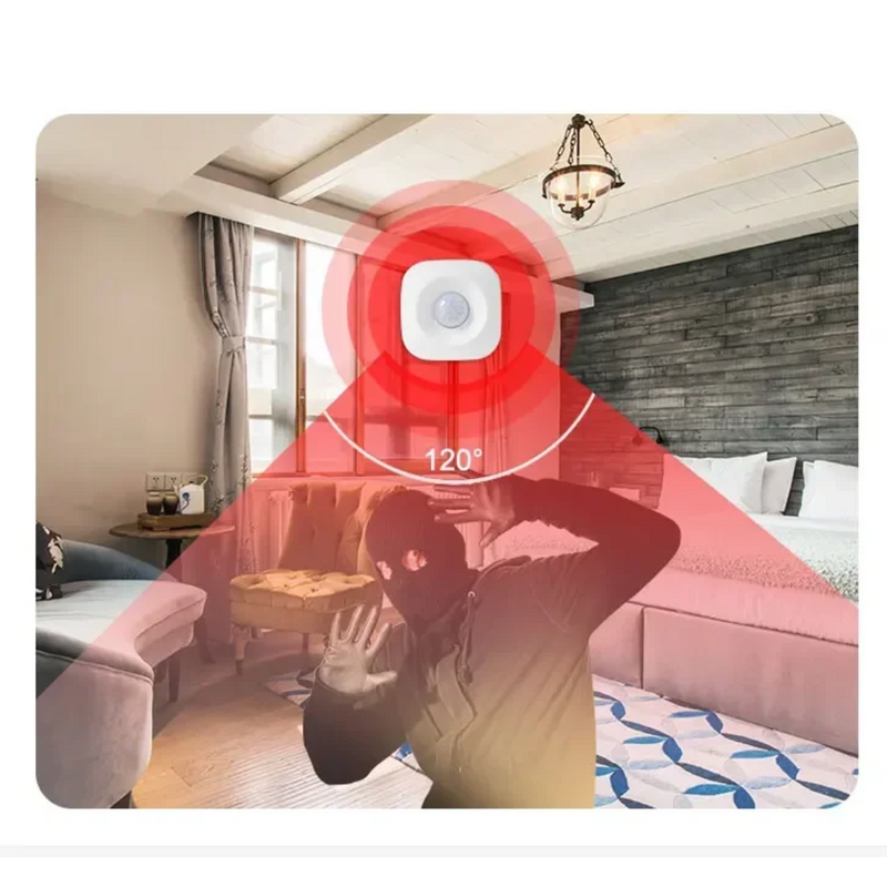 Sensor de Movimento WiFi Tuya PIR | Automação e Segurança via Alexa e Google