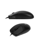 Kit Teclado e Mouse Com Fio Para Computador - Preta
