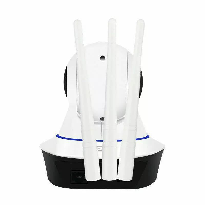 câmera segurança iP wifi robô 3 antenas Sistema visão noturna full HD 360º